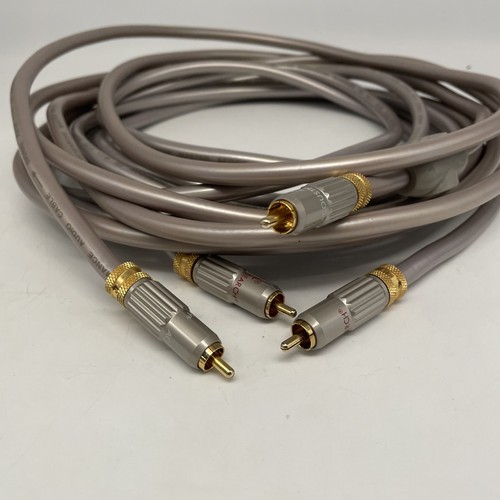 Acoustic Research RCA 3.5 M Master Silver Locking Connectors Signal Gold PAIR - Picture 2 of 11