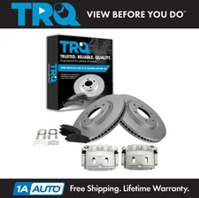 TRQ Front Brake Calipers Pads & Rotors Fits 08-10 QX56 08-11 Armada Titan
