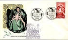 SPAIN 1959 CHRISTMAS NAVIDAD MADONNA & CHILD OVERSEAS MAILER CACHET FDC VF UNAD