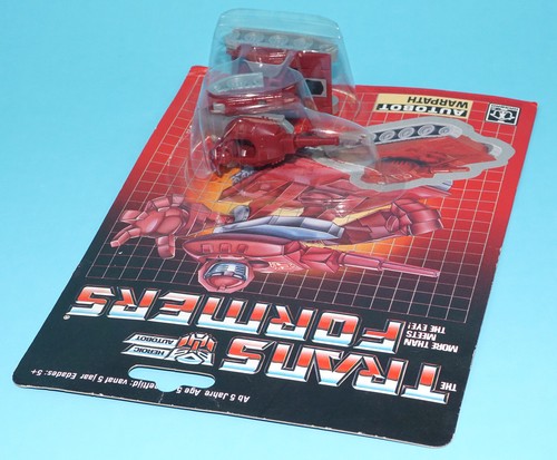 TRANSFORMERS G1 MINI VEHICLE AUTOBOT WARPATH MOC MOSC EURO CARD 1985 HASBRO - Picture 4 of 10