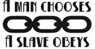 A Man Chooses A Slave Obeys - Bioshock Vinyl Decal Laptop Decal Bumper Sticker 