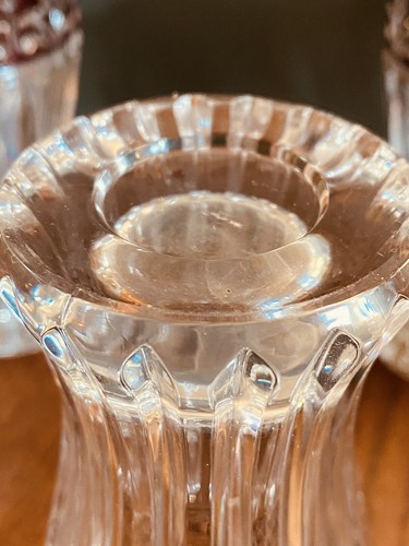 "Alemania Occidental Cristal de Plomo Oro Púrpura Borde 4 - Vasos 6" - Imagen 5 de 7