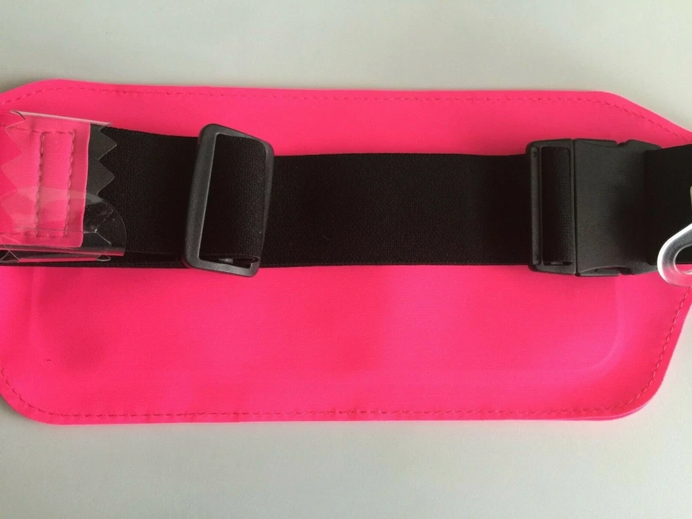 Belt Bag Neon Colors Holds Phone Cards Keys Money Zip Close Adjustable Belt NWT