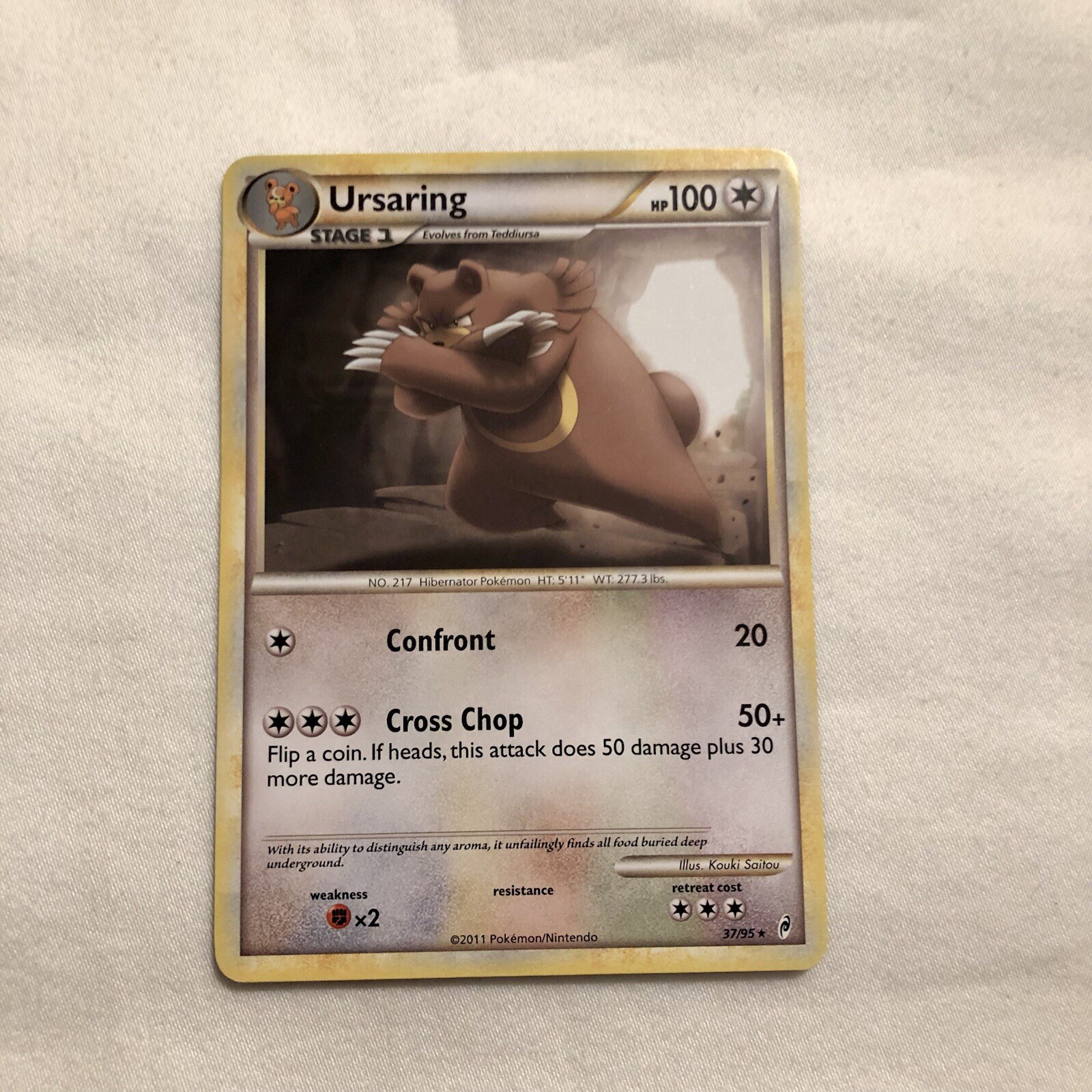 Ursaring 37/95 Rare Call of Legends NM Pokemon card