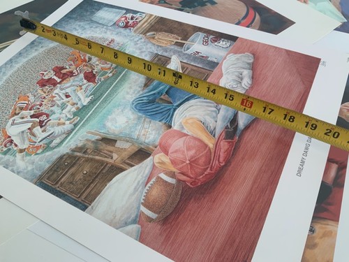 Vintage Sold Out Georgia Bulldogs Limited Edition Print Dreamy Dawg Days Boy - Picture 10 of 13
