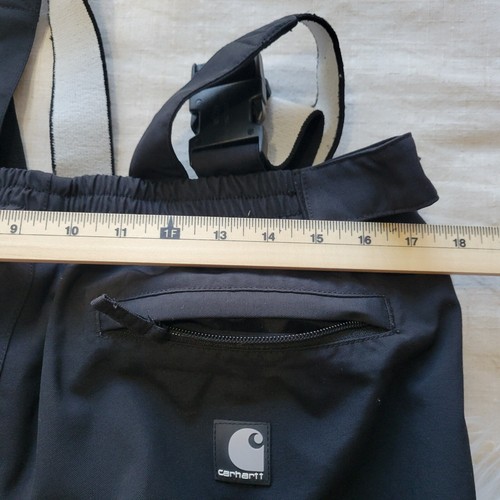Carhartt Double Front Suspender Performance Work Pants Men's Large B187 BLK - Picture 8 of 10