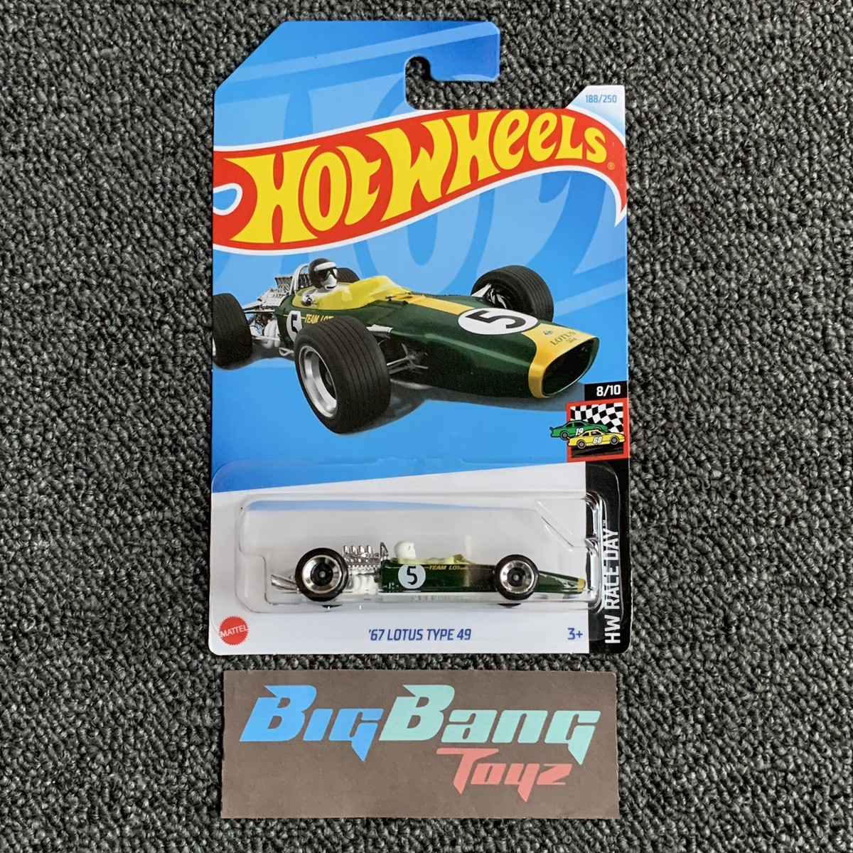 Hot Wheels 67 Lotus TYPE 49 No.5 #188 Mainline 2024 Case L/M
