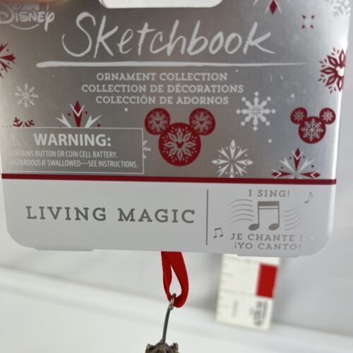 Disney Biancaneve Sketchbook Magia Vivente Decorazione Natalizia Canta - Foto 2 di 9