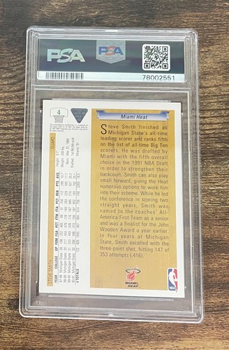 PSA 8 1991 Upper Deck Steve Smith - Picture 2 of 2