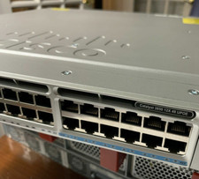 Cisco WS-C3850-12X48U-L Switch 48 Port Gigabit PoE With C3850-NM-4-10G Dual Pwr