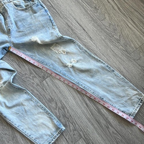 Forever 21 Light Washed Denim Latzhose Größe 26 - Bild 6 von 9