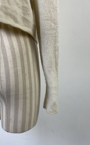 MAX MARA Beige Wool Angora Open Virgin Cardigan Sweater Size M - Picture 13 of 18