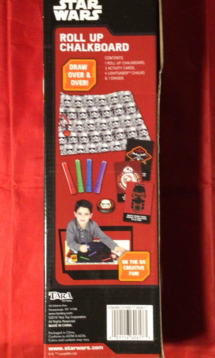 Star Wars Roll Up Chalkboard Travel Set 9 Piece Set | eBay