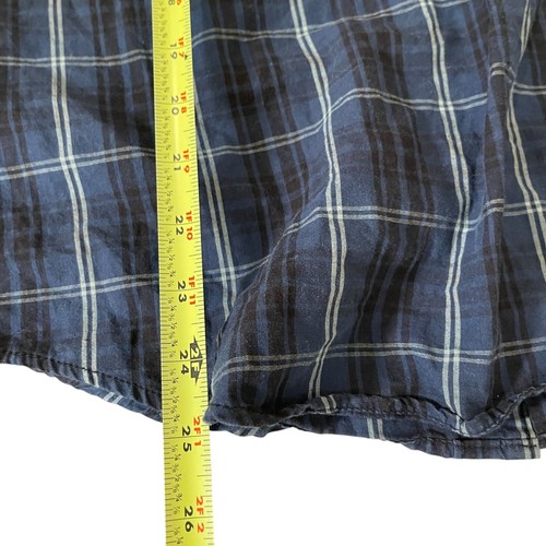 Shawn White Shirt Boy's Large Plaid Button Up Collared Short Sleeve Pocket Top - Picture 5 of 8