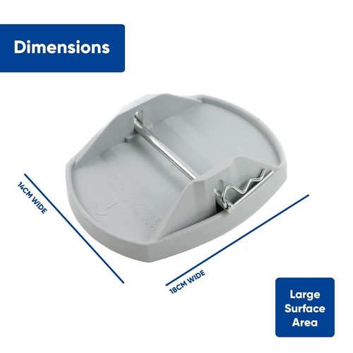 Leisurewize White Pro-Paw+ Caravan Jack Pad Foot Leg Stable Level Support 4 Pack - Picture 3 of 4