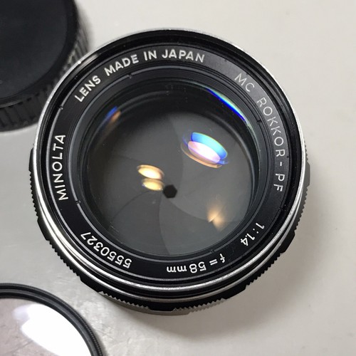 MINOLTA MC ROKKOR-PF 58mm f/1.4 MC Mount Manual Focus Lens - Picture 2 of 13