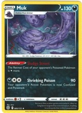 Muk 85/172 Brilliant Stars Regular Rare Pokemon Card TCG  085/172 Pokémon