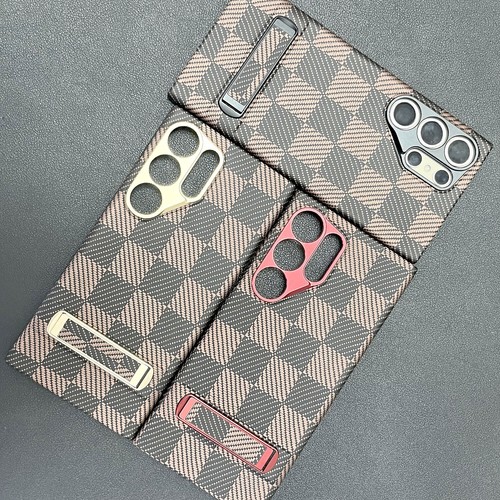 Luxury Aramid Carbon Fiber Case Kickstand Cover for Samsung Galaxy S24 Ultra - Imagen 2 de 49
