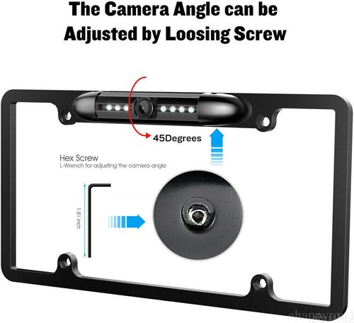 4.3" Car Monitor Backup Rear View License Plate Camera HD for Toyota Ford Jeep - Picture 7 of 13