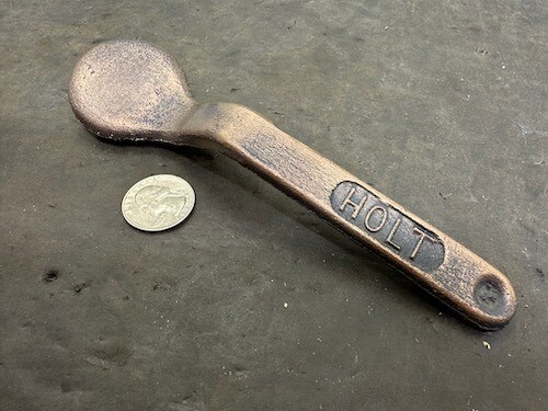 HOLT NON SPARKING OFFSET WRENCH, 7" LONG, Bung Hole Tool--Sanding Drum Lock? Odd - Picture 3 of 5