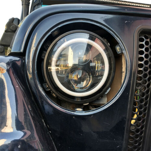 7inch Round Headlight Mounting Bracket Ring Steel Fit 2007-2018 Jeep Wrangler JK - Bild 3 von 11