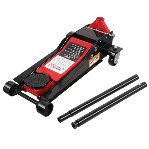 3 Ton Dual Pump Hydraulic Low Profile Floor Trolley Jack Car Garage & Axle Stand - Picture 7 of 12