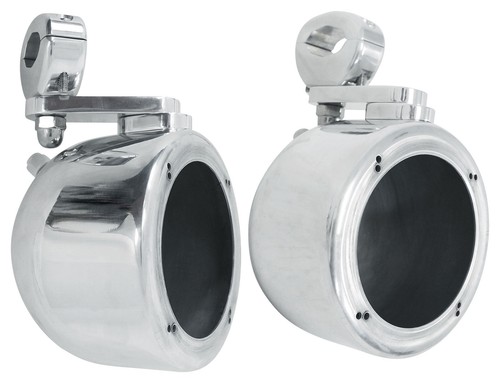 (2) Rockville MS40B Chrome 4" 200 Watt Marine Wakeboard Tower Boat Speakers - Picture 7 of 10