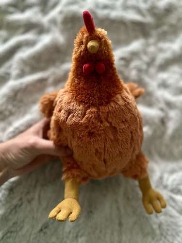 Jellycat CECILE CHICKEN Soft Plush Stuffed Chicken.