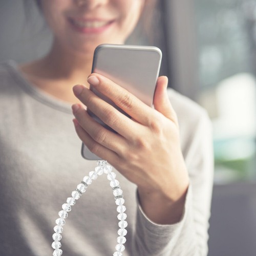2 szt. Paski na telefon komórkowy Koralikowa smycz Uniwersalny telefon komórkowy - Zdjęcie 3 z 12