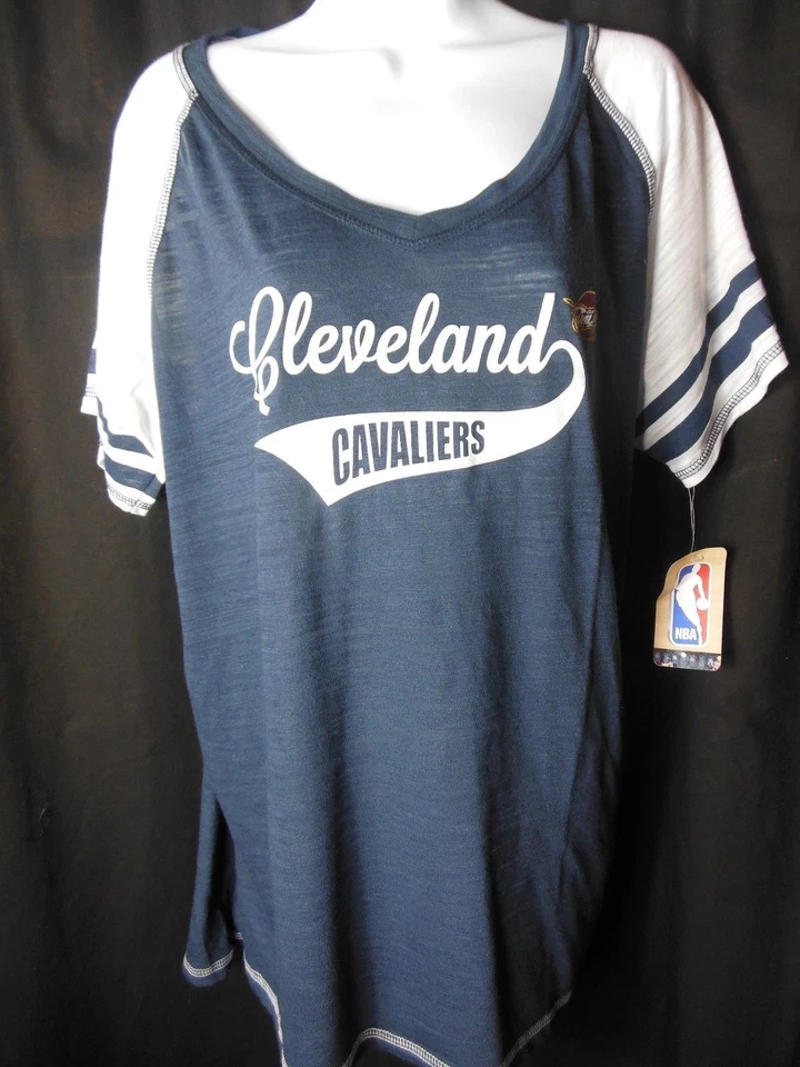 Cleveland Cavaliers Women's Soft As A Grape Swoop Neck 2X Plus Size - Image 2 of 4