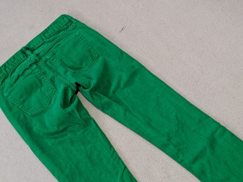 J. Crew Matchstick Slim Straight Jeans Stretchig Grün Damen Gr. 25 Regular - Bild 13 von 17