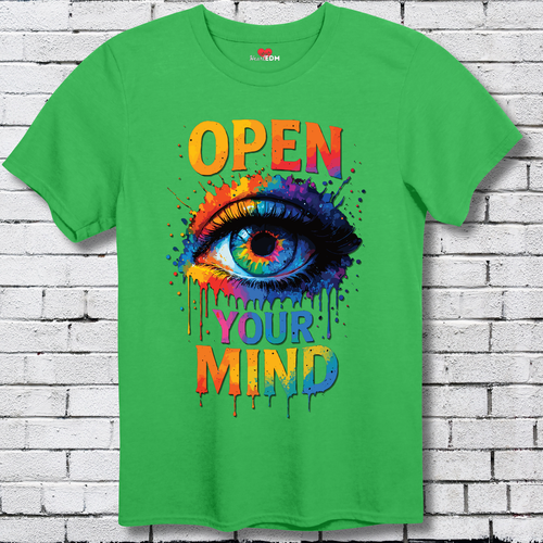 Open Your Mind - Rave Shirt EDM Music Festival Techno Acid House Dance Unisex Me - Picture 38 of 87
