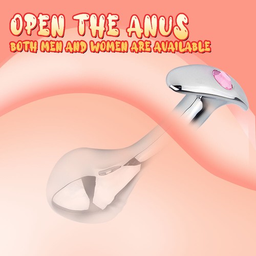 Metal Steel G-spot Anal Butt Plug Prostate Massager Probe Sex Toys for Men Women - Picture 5 of 33
