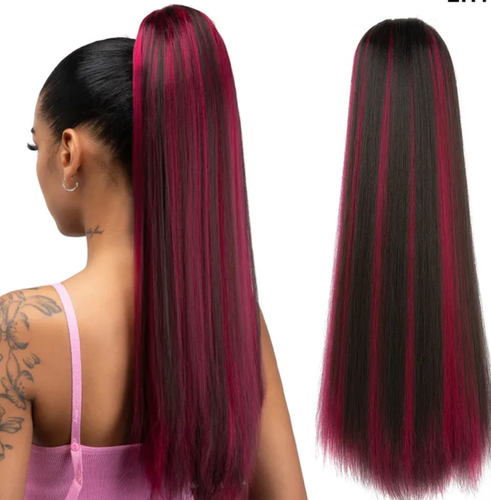 Women's Casual Multi-colour Casual Ponytail Wig with Clips - Picture 16 of 17