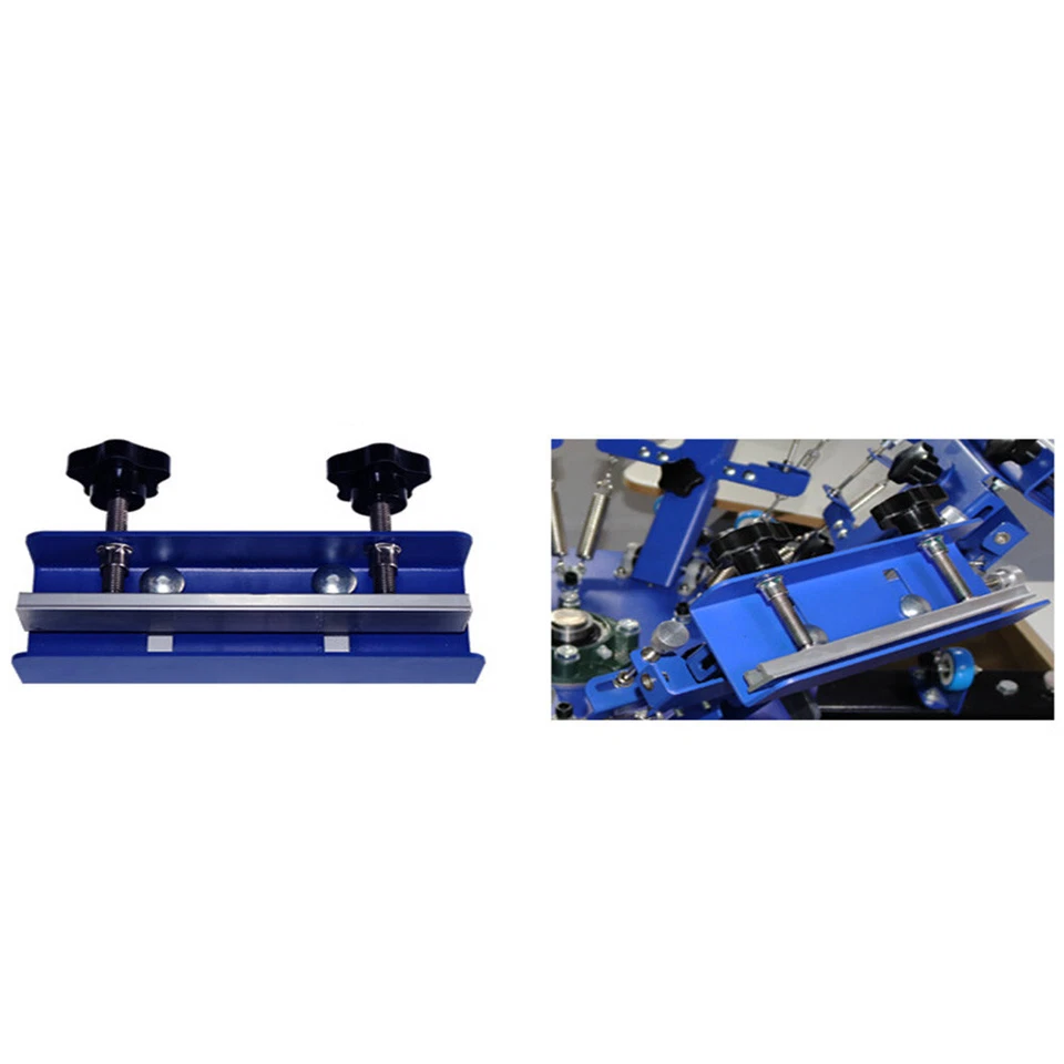 Camiseta Prensa Serigrafía 4 Colores 2 Estación Escritorio Micro-registro Hágalo Usted Mismo Foto 4 de 4