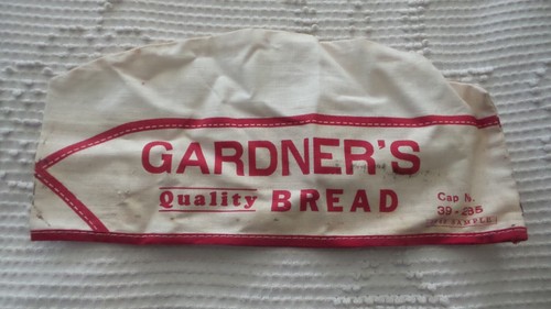 Vintage Werbung BÄCKERMÜTZE, GÄRTNERBROT, Muster