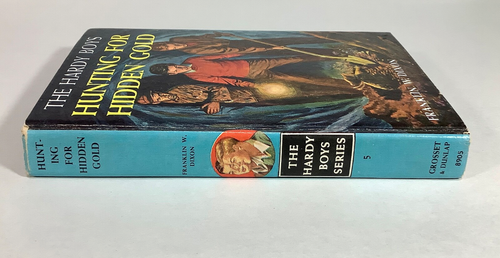 Vintage #5 The Hardy Boys- Hunting for Hidden Gold cw 1928 Blue - Imagen 3 de 8
