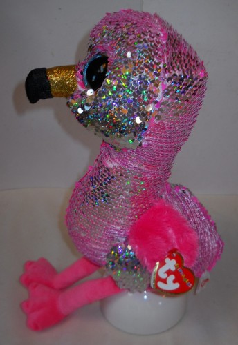 TY BEANIE BOOS LIM. ED. FLIPPABLES, REVERSIBLE BLING SEQUINS, 10" PINKY, NWT'S! - Picture 8 of 12