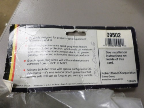 1982-1987 BMW IGNITION WIRES BY BOSCH 09502 - Bild 7 von 7