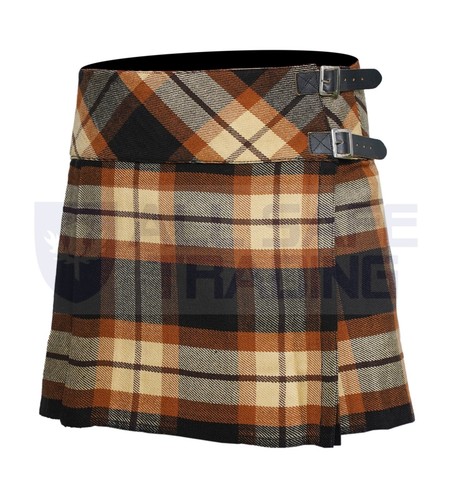 Falda Billie Kilt Plisada Tartán Tartán Cuero Correas con Hebilla de 16" Caída - Imagen 79 de 89