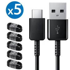 5-Pack OEM Samsung USB Type C Fast Charging Cable Galaxy S8 S9 S10 Plus Note 8 9