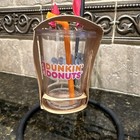 DUNKIN DONUTS "ICED COFFEE w/STRAW" 2011 ORNAMENT ~ ORIG PKG ~ NEW ~ RARE
