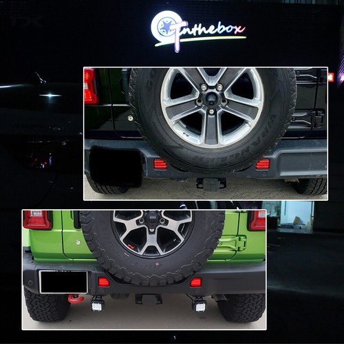Luces traseras reflector trasero LED rojo lente para Jeep Wrangler JL 2018-UP - Imagen 10 de 11