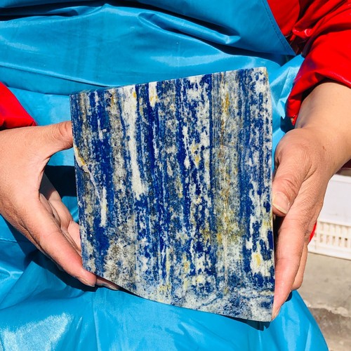 Muestra mineral de cristal pulido a mano de lapislázuli natural de 11,61 lb curación - Imagen 15 de 16