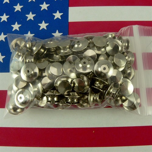 CANTIDAD 10-100 Bloqueo Cabeza Plana Solapa Pin Trasero Embrague Cierre Sujetador Militar Deportes - Imagen 18 de 19