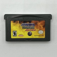 Nintendo Game Boy Advance Monster Truck Mayhem Tested & Working GBA 2006