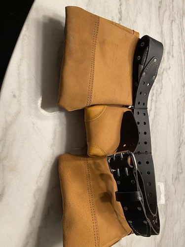 Leather tool Belt 50” AWP dual Hammer - Picture 3 of 4