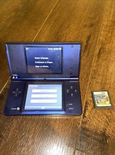 Nintendo DSi Metallic Dark Navy Blue Handheld System GREAT Works With Game