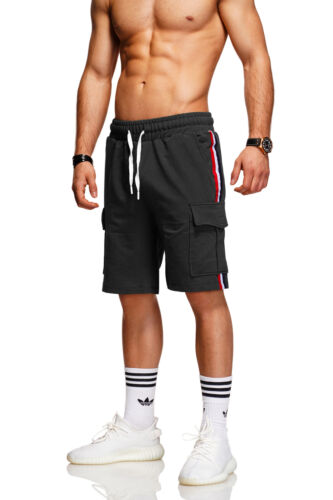Herren Sweatshorts Kurze Hose Sporthose Jogginghose Trainingshose Freizeit Short - Bild 8 von 19