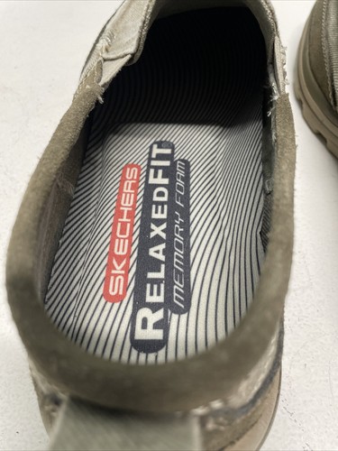Zapatos de barco Skechers de espuma viscoelástica calce relajado sin cordones para hombre 11M 63820/TPE topo - Imagen 8 de 23